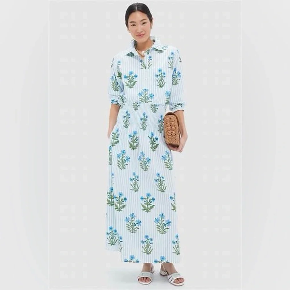 Pink City Prints Lily Stripe Alba Shirt - Small - Picture 3 of 9